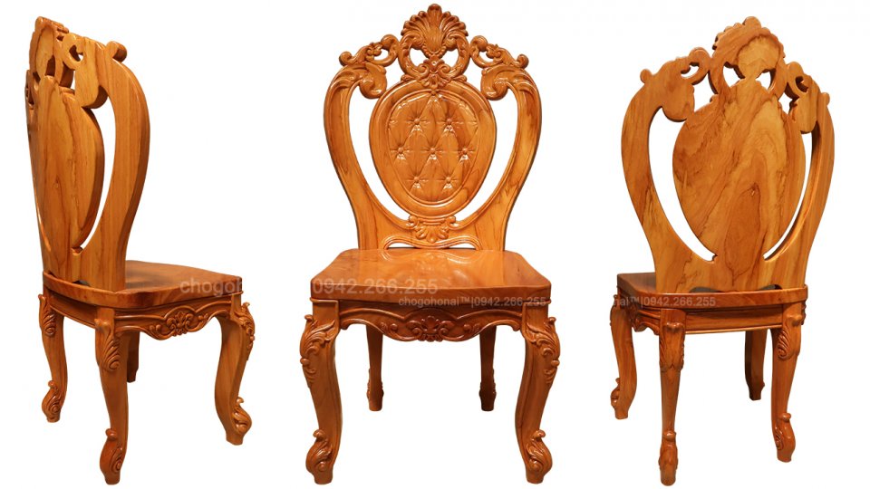 GHẾ ĂN LOUIS NGUYÊN KHỐI
